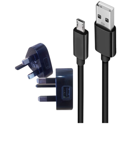 WALL CHARGER & USB CABLE FOR August EP650 wireless headphones